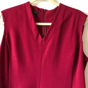 Talbots Wine Ponte Shift Dress